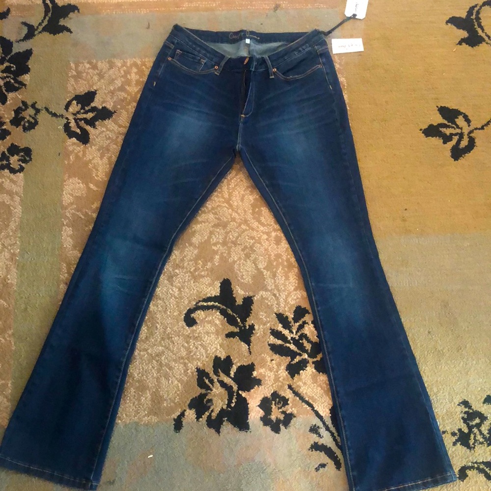 Chip and pepper dark denim blue jeans